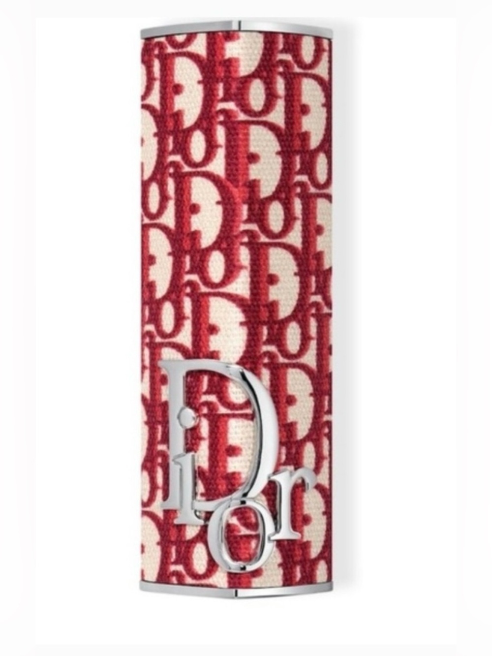 Dior Red and White Monogram Lipstick Case
